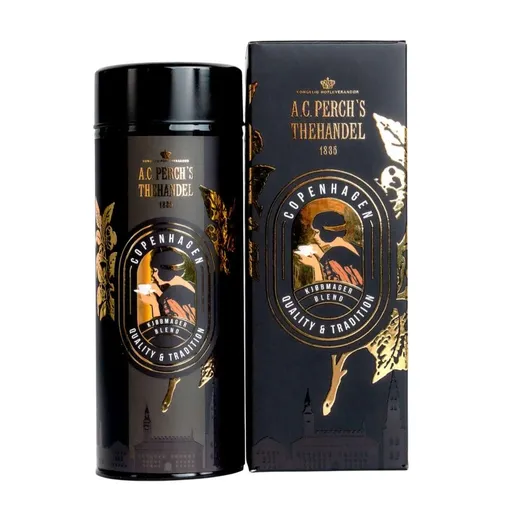 Zelený čaj ICONICS KJØBMAGER BLEND 80 g, plechovka, A.C. Perch's Thehandel
