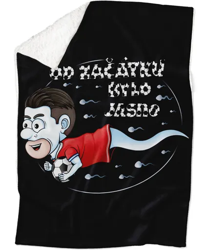 Deka Fotbalová spermie (Podšití beránkem: ANO)