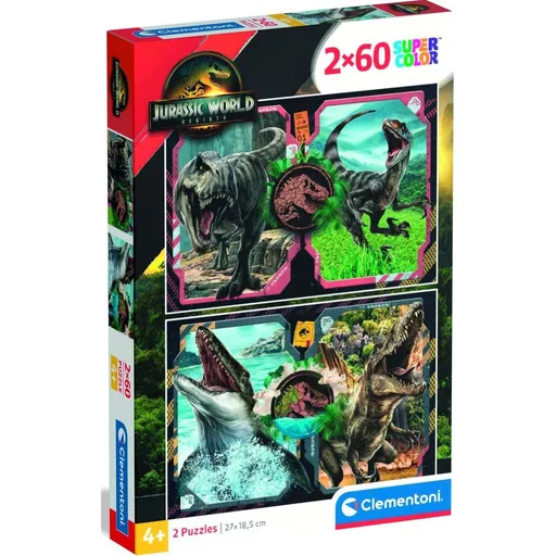 Clementoni puzzle 2X60 Jurský svět