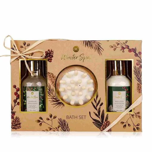 Koupelový set WINTER SPA + masážní kartáč