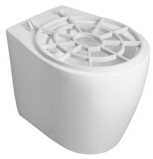 ISVEA Výlevka stojící keramická s roštem 36x52cm, spodní/zadní odpad, bílá VKS03