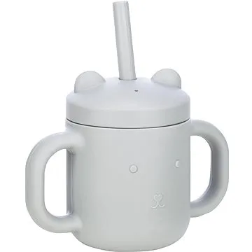 FreeON Silikonový hrneček s oušky šedý 175ml (46347)