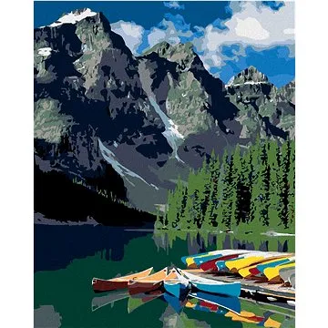 Zuty - Malování podle čísel - HORY (DENNIS FRATES), 80x100 cm, vypnuté plátno na rám (HRAmmb03801nad)