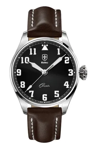 Biatec Corsair CS 01 N - Tmavě hnědý kožený řemínek