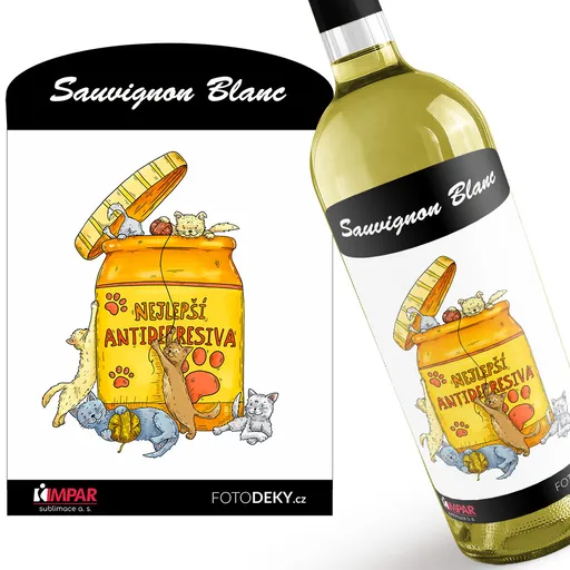 Víno Antidepresiva – kočky (Druh Vína: Bílé víno)