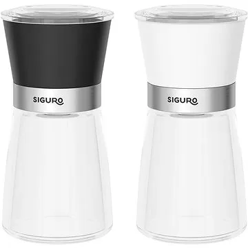 Siguro Souprava mlýnků na pepř a sůl Black