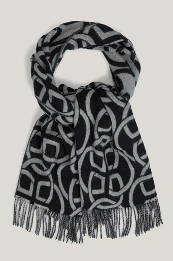 ŠÁLA GANT G PATTERN SCARF BLACK
