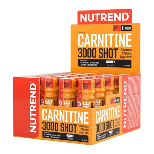 Karnitin Nutrend Carnitine 3000 SHOT 20x60 ml jahoda