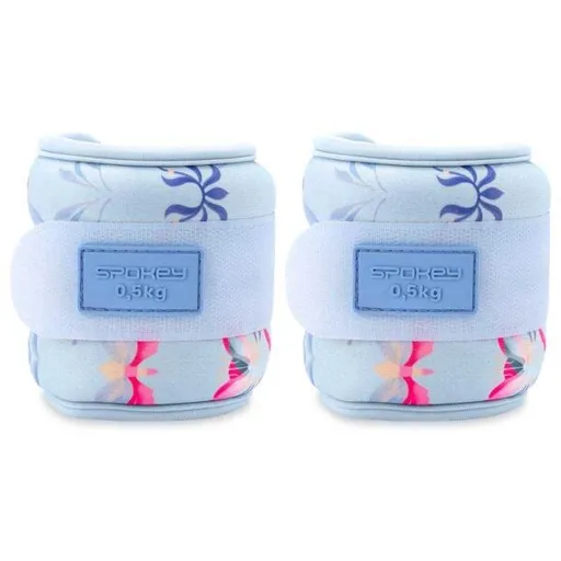 Spokey THE BLOOM FORM 0,5 KG Sada závaží na ruce a nohy, světle modrá, velikost 0,5 KG