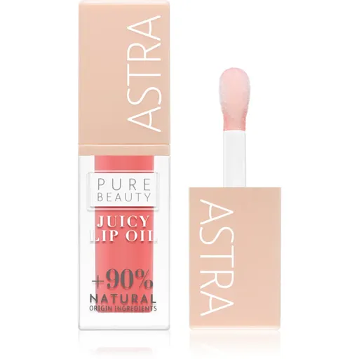 Astra Make-up Pure Beauty Juicy Lip Oil vyživující lesk na rty odstín 01 Peach 5 ml