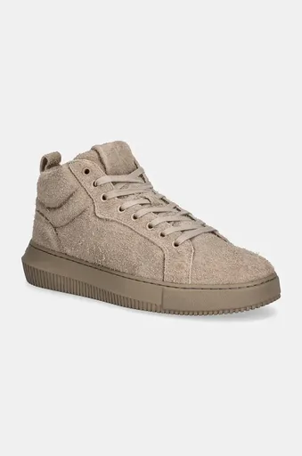 Semišové sneakers boty Calvin Klein Jeans CHUNKY CUPSOLE HIGH SUEDE