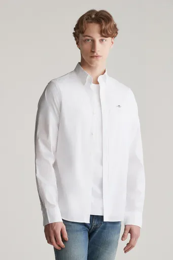 KOŠILE GANT SLIM CLASSIC POPLIN SHIRT WHITE