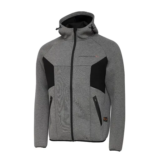 Savage Gear Rybářská Mikina Tec-Foam Zip Hoodie Dark Grey Melange - L,Savage Gear Rybářská Mikina Tec-Foam Zip Hoodie Dark Grey Melange - L
