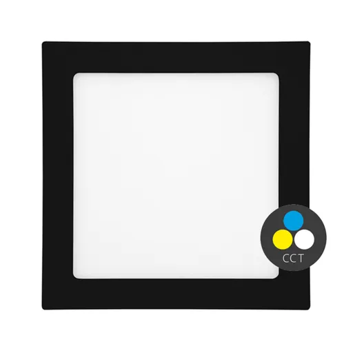 Ecolite SMD panel 17x17cm, 12W, CCT, IP44, 960lm LED-WSQ-CCT/12W/CR