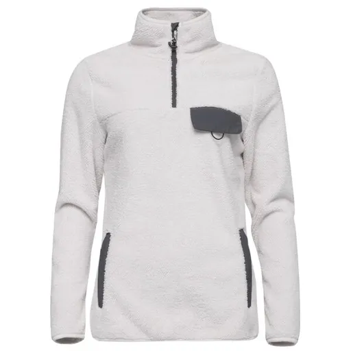 FUNDANGO VINONA FLEECE PULLOVER Dámská mikina, bílá, velikost
