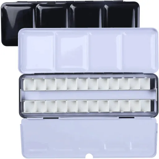 Akvarelová kazeta kovová 26ks