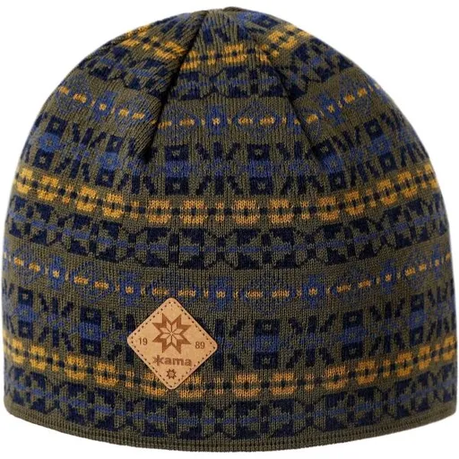 Kama MERINO A184 Zimní čepice, tmavě zelená, velikost