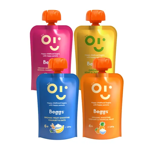Beggs BIO Mix ovocných kapsiček 4x120 g