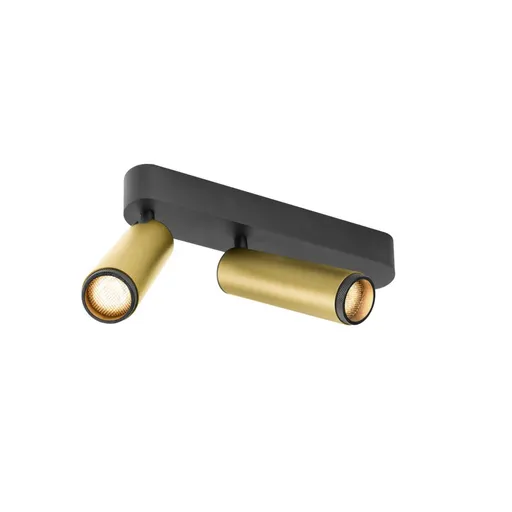 BIG WHITE (SLV) GRIP! M Povrchové stropní svítidlo, dvojité, PHASE, 2700 K, 28 W, 42°, zlatá / černá 1009082