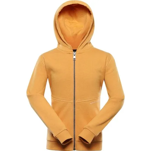 ALPINE PRO LARESO Dětská mikina, žlutá, velikost 128-134