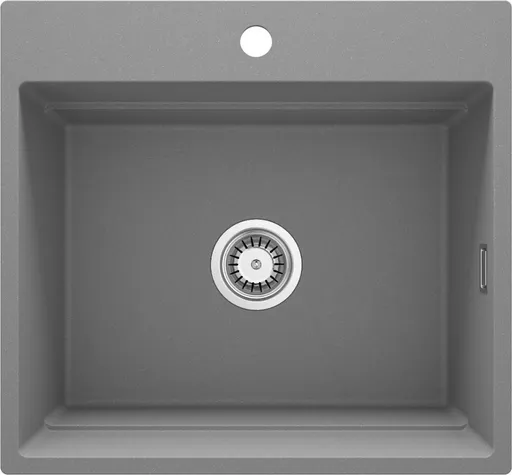 DEANTE Magnetic metaliclá šedá Granitový dřez, jednokomorový  ZRM_S10A