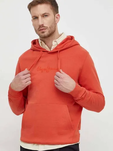 Pepe Jeans pánská oranžová mikina JOE PM582573165 L