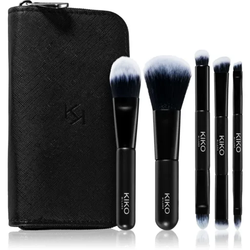 KIKO Milano Travel Brush Set sada štětců s pouzdrem