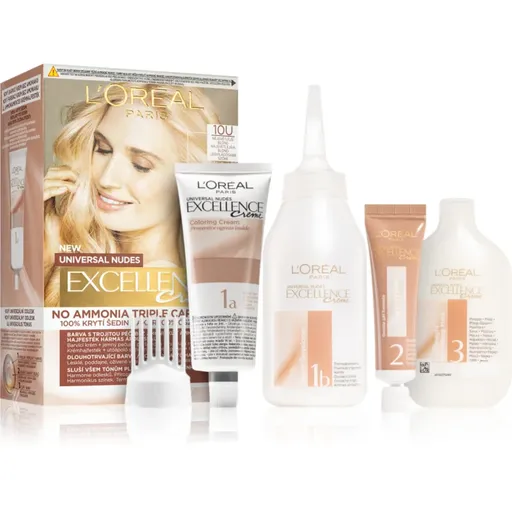 L’Oréal Paris Excellence Universal Nudes permanentní barva na vlasy odstín 10U 1 ks
