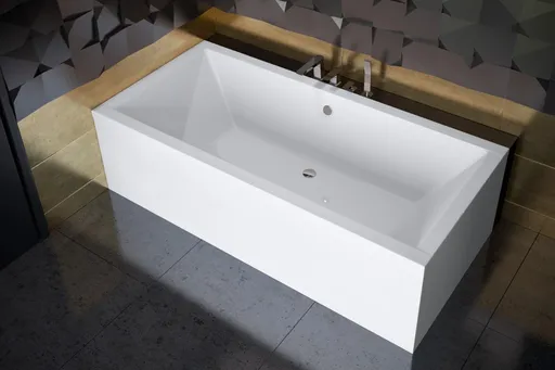 BESCO Obdélníková vana QUADRO Nožičky k vaně S nožičkami, Rozměr vany 155 × 70  VANQAUD155+OLVPINOZ