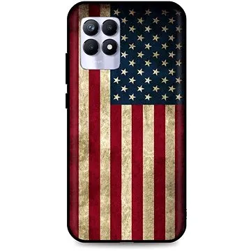 TopQ Kryt Realme 8i 3D silikon Amerika 68929 (Sun-68929)