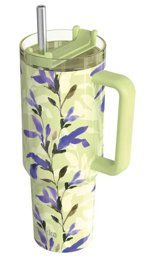 Termohrnek Stream s brčkem, 1,2l, Quokka, matcha