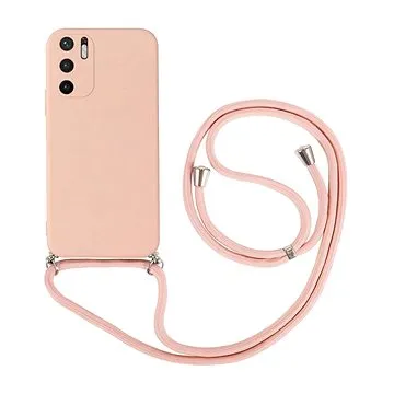 TopQ Kryt Xiaomi Redmi Note 10 5G růžový se šňůrkou 91422 (91422)