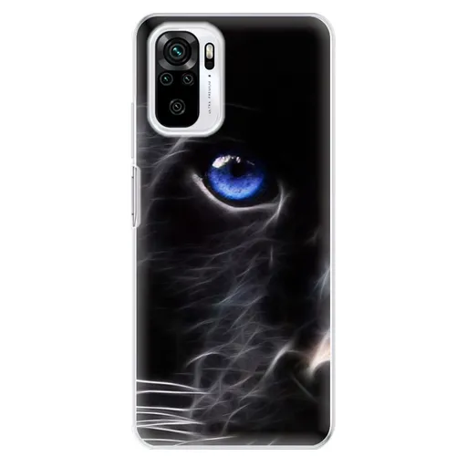 Odolné silikonové pouzdro iSaprio - Black Puma - Xiaomi Redmi Note 10 / Note 10S