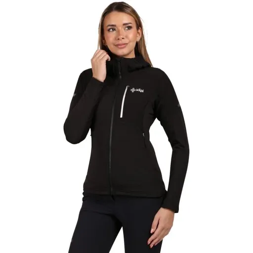 KILPI MEMPHIS Dámská funkční mikina s kapucí, černá, velikost