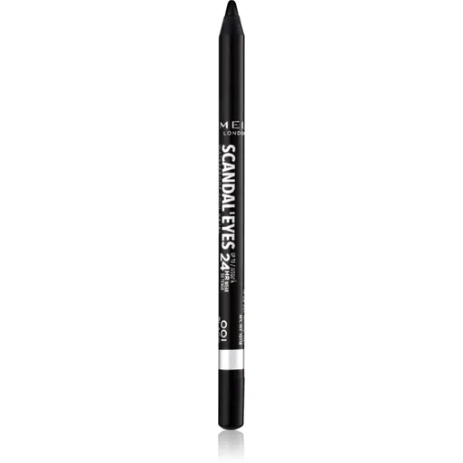 Rimmel Scandal'Eyes Khôl Kajal voděodolná tužka na oči odstín 001 Black 1.3 g