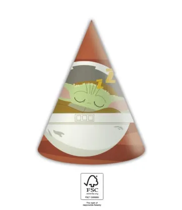 Procos Párty kloboučky - Star Wars The Mandalorian 6 ks