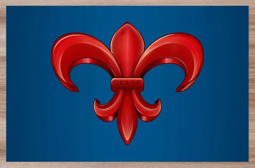 Prostírání Skaut – red