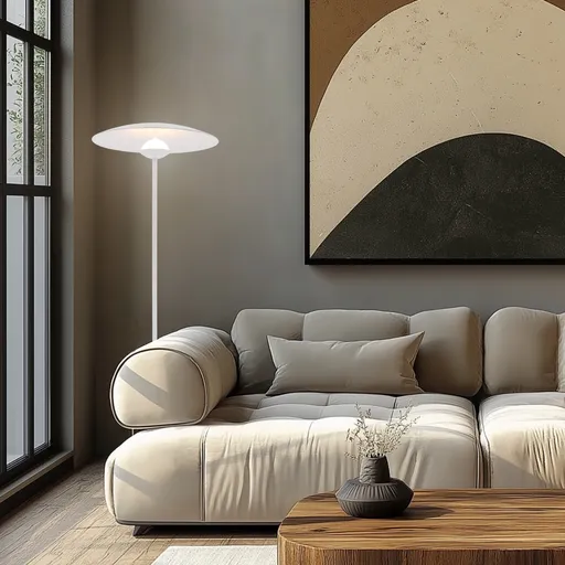 Stojací lampa bílá LED 16W Lund Ledea