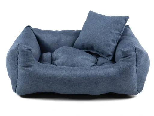 Vsepropejska Lux nadýchaný pelech pro psa Barva: Tmavě-modrá, Rozměr (cm): 55 x 45