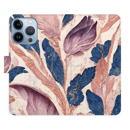 Flipové pouzdro iSaprio - Old Leaves 02 - iPhone 13 Pro