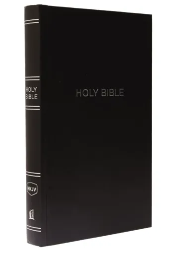 NKJV, Pew Bible, Hardcover, Black, Red Letter, Comfort Print - Thomas Nelson