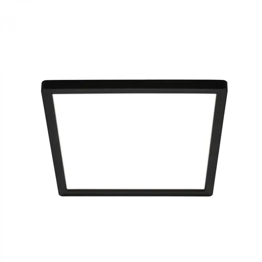 BRILONER Tava LED stropní svítidlo, ploché, přímé a nepřímé osvětlení, 1900 lm, 16 W, černá, 24x24 cm 7516415