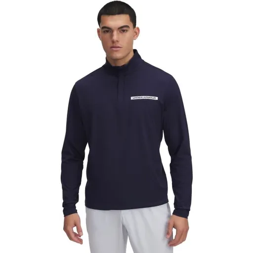 Under Armour T2G 1/4 ZIP Pánská mikina, tmavě modrá, velikost
