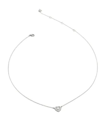 Guess Stříbrný náhrdelník Srdce Jardin JSBN04459JWRHT/U