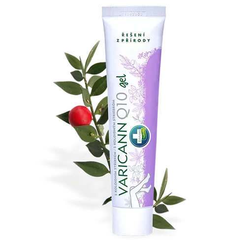 VARICANN Q10 gel na křečové žíly a nohy s koloidním stříbrem - 75 ml - Annabis
