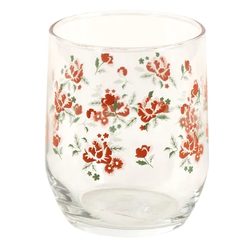 Sklenička s květy Little Rose Collection - Ø 8*9 cm / 300 ml 6GL3551