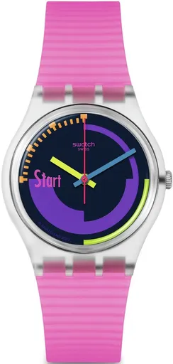 Swatch Neon Pink Podium SO28K111