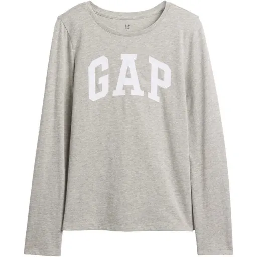 GAP V-FRCH LS LOGO TEE Dětské tričko, šedá, velikost