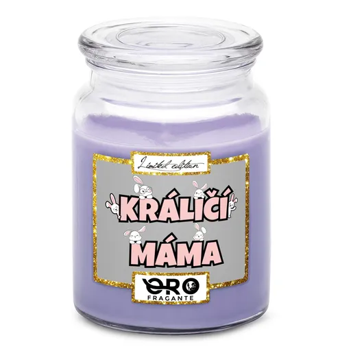 Svíčka Králičí máma (Vůně svíčky: Levandule)