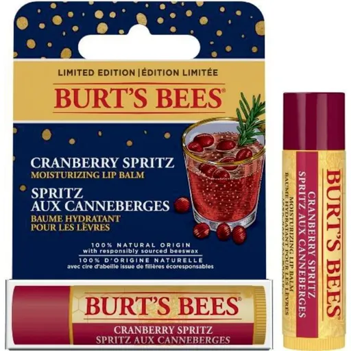 Burt’s Bees Festive Cranberry Spritz hydratační balzám na rty v tyčince 4.25 g